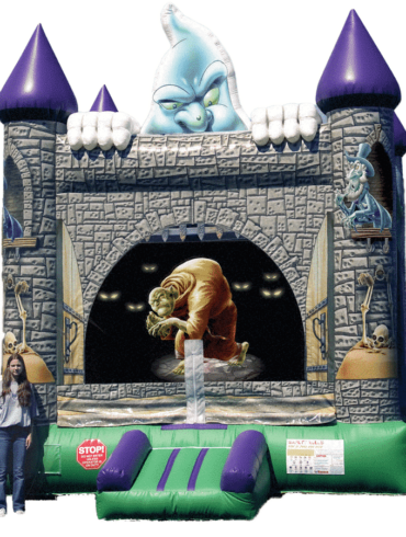 creepy Halloween bouncy castle